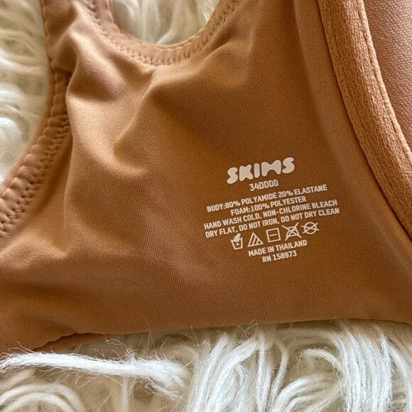 Skims Fits Everybody T-Shirt Bra Ochre Size 34DDDD - Picture 8 of 9